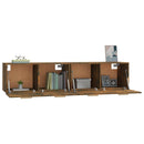 vægskabe 2 stk. 80x35x36,5 cm konstrueret træ sonoma-eg