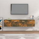vægskabe 2 stk. 80x35x36,5 cm konstrueret træ sonoma-eg