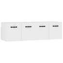 vægskabe 2 stk. 80x35x36,5 cm konstrueret træ hvid