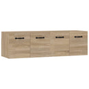 vægskabe 2 stk. 80x35x36,5 cm konstrueret træ sonoma-eg