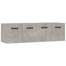 vægskabe 2 stk. 80x35x36,5 cm konstrueret træ betongrå