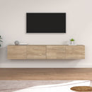 vægskabe 2 stk. 100x36,5x35 cm konstrueret træ sonoma-eg