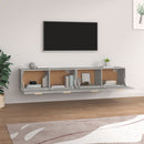 vægskabe 2 stk. 100x36,5x35 cm konstrueret træ betongrå