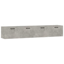 vægskabe 2 stk. 100x36,5x35 cm konstrueret træ betongrå