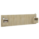 sengegavl med opbevaring konstrueret træ sonoma-eg