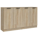skænke 2 stk. 60x30x70 cm konstrueret træ sonoma-eg