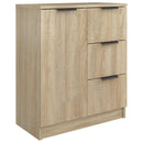 skænke 2 stk. 60x30x70 cm konstrueret træ sonoma-eg