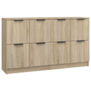 skænke 2 stk. 60x30x70 cm konstrueret træ sonoma-eg