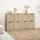 skænke 2 stk. 60x30x70 cm konstrueret træ sonoma-eg