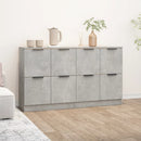 skænke 2 stk. 60x30x70 cm konstrueret træ betongrå