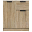 skænke 2 stk. 60x30x70 cm konstrueret træ sonoma-eg