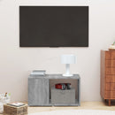 tv-bord 60x24x32 cm konstrueret træ grå sonoma-eg