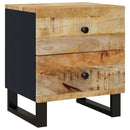 sengeborde 2 stk. 40x33x46 cm massivt mangotræ