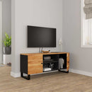 tv-bord 105x33x46 cm massivt akacietræ
