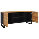 tv-bord 105x33x46 cm massivt akacietræ