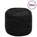 tovværk til båd 6 mm 50 m polypropylen sort
