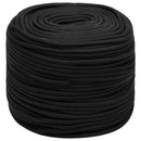 tovværk til båd 6 mm 50 m polypropylen sort