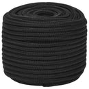 tovværk til båd 12 mm 25 m polypropylen sort