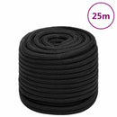 tovværk til båd 16 mm 25 m polypropylen sort