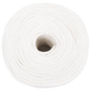 tovværk til båd 6 mm 50 m polypropylen hvid