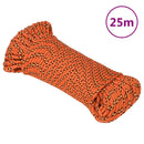 tovværk til båd 3 mm 25 m polypropylen orange