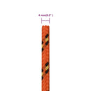 tovværk til båd 4 mm 25 m polypropylen orange