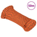 tovværk til båd 4 mm 50 m polypropylen orange