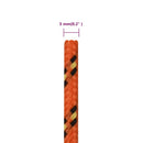 tovværk til båd 5 mm 250 m polypropylen orange