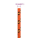 tovværk til båd 12 mm 25 m polypropylen orange