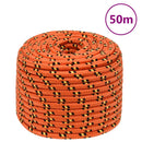 tovværk til båd 14 mm 50 m polypropylen orange