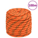 tovværk til båd 16 mm 100 m polypropylen orange