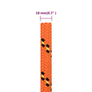 tovværk til båd 18 mm 25 m polypropylen orange