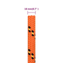 tovværk til båd 18 mm 50 m polypropylen orange
