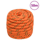 tovværk til båd 20 mm 50 m polypropylen orange