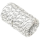 flettet tovværk 2 mm x 25 m polyester hvid