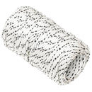 flettet tovværk 2 mm x 50 m polyester hvid