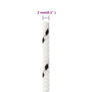 flettet tovværk 2 mm x 50 m polyester hvid