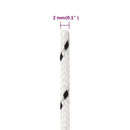 flettet tovværk 2 mm x 250 m polyester hvid