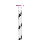 flettet tovværk 4 mm x 50 m polyester hvid