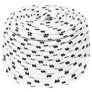flettet tovværk 10 mm x 25 m polyester hvid