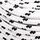 flettet tovværk 10 mm x 25 m polyester hvid