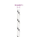 flettet tovværk 10 mm x 25 m polyester hvid