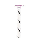 arbejdsreb 10 mm 100 m polyester hvid