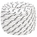 flettet tovværk 14 mm x 250 m polyester hvid