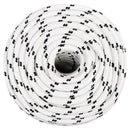 flettet tovværk 14 mm x 250 m polyester hvid