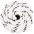 flettet tovværk 16 mm x 25 m polyester hvid