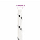 arbejdsreb 16 mm 100 m polyester hvid