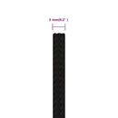 arbejdsreb 5 mm 25 m polyester sort