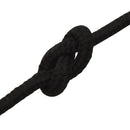 arbejdsreb 5 mm 100 m polyester sort