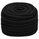 arbejdsreb 20 mm 25 m polyester sort